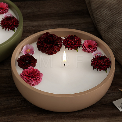 Round Shape DIY Candle Cup Food Grade Silicone Molds PW-WG91434-01-1