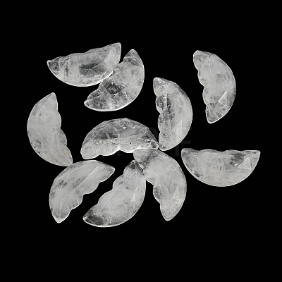Natural Quartz Crystal Butterfly Wing Cabochons G-D078-02F-1