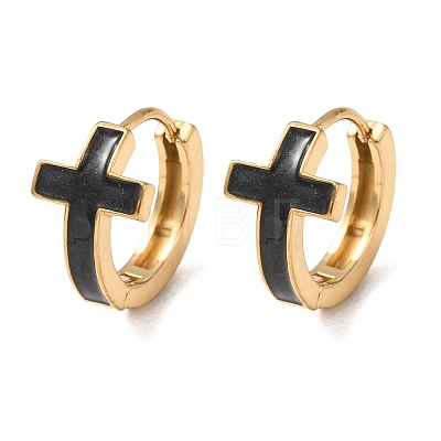 304 Stainless Steel Hoop Earrings EJEW-D357-02G-1