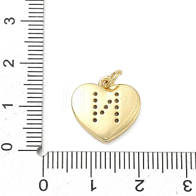 Brass Micro Pave Clear Cubic Zirconia Pendants KK-D229-01G-14-1
