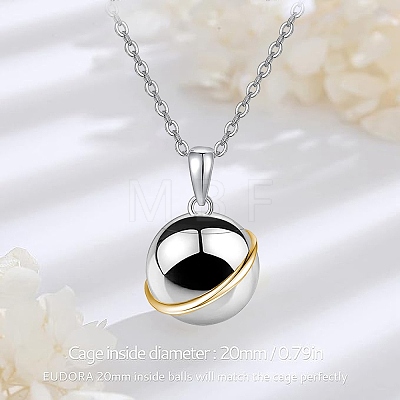 Non-Tarnish Planet Stainless Steel Pendant Necklace PW-WG85643-01-1