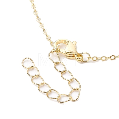 Valentine's Day Brass Heart and Rectangle with Word Love Pendants Necklace NJEW-JN04700-1