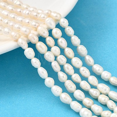 Natural Cultured Freshwater Pearl Beads Strands PEAR-I007-01Q-01B-1