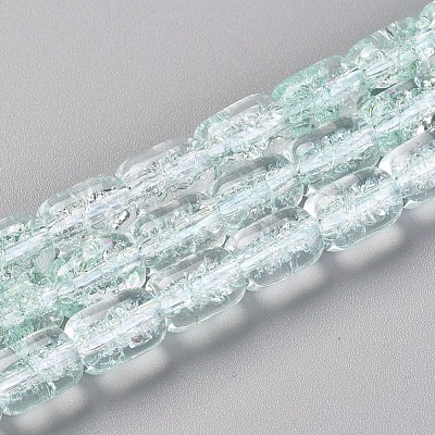 Transparent K9 Crackle Glass Beads Strands CCG-L003-A-1