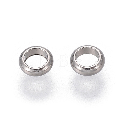 Ring 304 Stainless Steel Beads STAS-E038-4-1