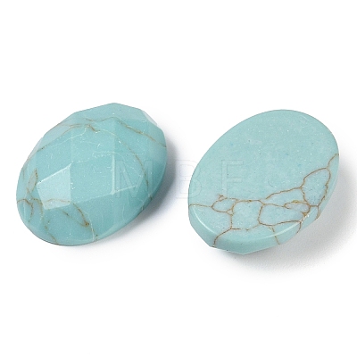 Synthetic Turquoise Cabochons G-G760-A18-1