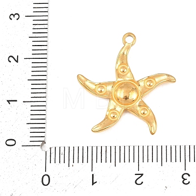304 Stainless Steel Pendant Rhinestone Settings STAS-K322-03G-1