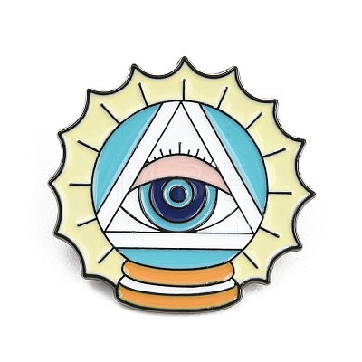 Evil Eye Alloy Enamel Brooch JEWB-K018-37D-EB-1
