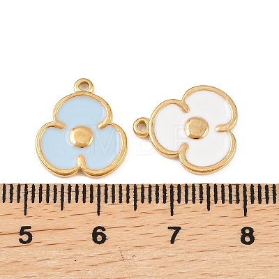 304 Stainless Steel Enamel Pendants STAS-A135-15A-G-1