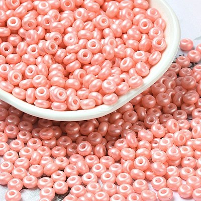 Baking Paint Luster Glass Seed Beads X1-SEED-B001-04A-08-1