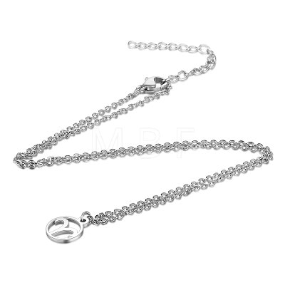 201 Stainless Steel Pendants Necklaces NJEW-S063-TN505-1-1