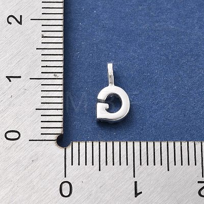 925 Sterling Silver with Cubic Zirconia Charms STER-Q004-01G-S-1