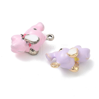 Alloy Enamel Pendants ENAM-F156-08-1