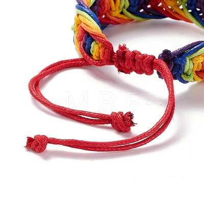 Rainbow Pride Bracelet BJEW-F424-01-1