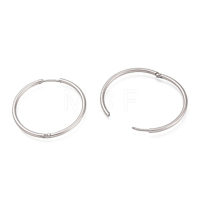 304 Stainless Steel Huggie Hoop Earrings EJEW-L256-02G-P-1