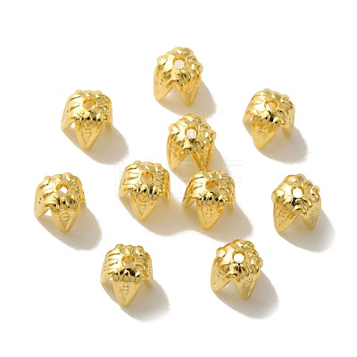 4-Petal Brass Bead Cap KK-O143-38G-1