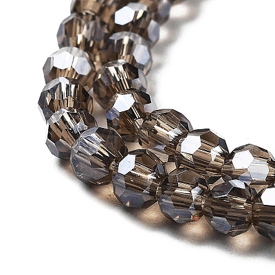 Electroplate Transparent Glass Beads Strands EGLA-A035-T4mm-A16-1