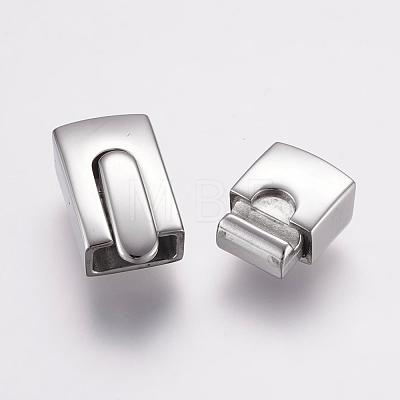 304 Stainless Steel Bayonet Clasps STAS-F122-37P-1