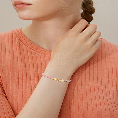 1Pc Adjustable Nylon Cord Slider Bracelets for Women BJEW-LP0001-32N-03-1