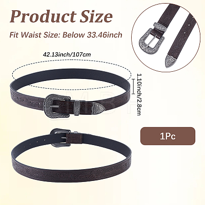 1Pc Retro PU Leather Chain Belts AJEW-CL0005-62-1