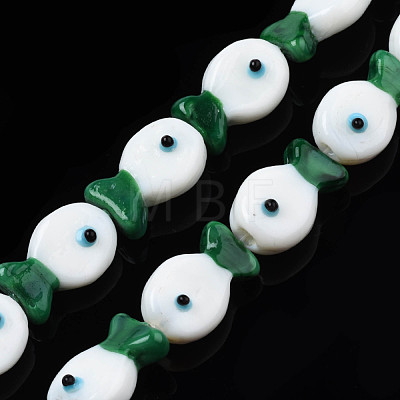 Handmade Lampwork Beads Strands LAMP-N021-41-A05-1