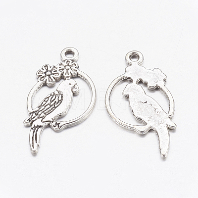 Alloy Tropical Parrot Pendants LS-EA10187Y-AS-1