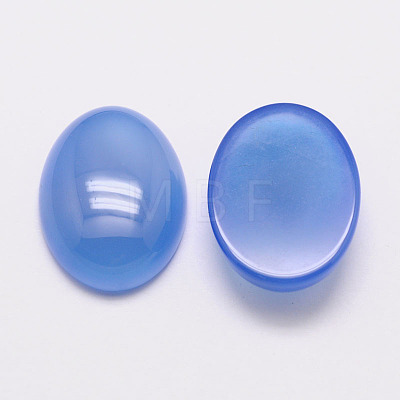 Natural Agate Cabochons G-K021-40x30mm-04-1