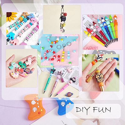 20Pcs Mushroom Silicone Focal Beads JX901G-1