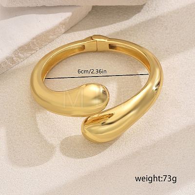 Elegant Zinc Alloy Hinged Bangles for Women IY0070-1-1