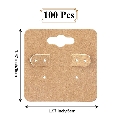 100Pcs Paper Earring Display Cards CDIS-DJ0001-15C-1