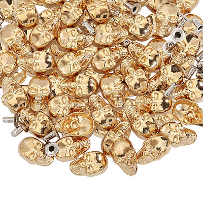 50Pcs Skull Alloy Rivets FIND-CA0011-72A-G-1
