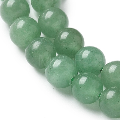 Natural Green Aventurine Round Beads Strands G-S150-8mm-1-1