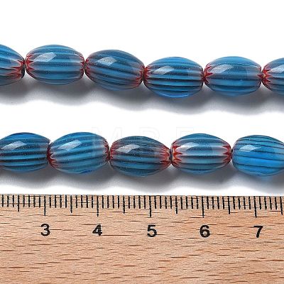 Handmade Millefiori Lampwork Beads Strands LAMP-F035-12I-1