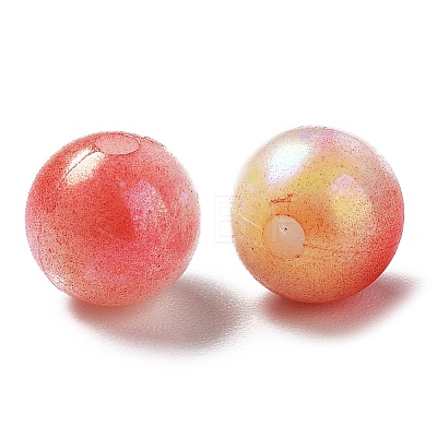 Two Tone Opaque Acrylic Beads LS-SACR-P024-01A-W14-1