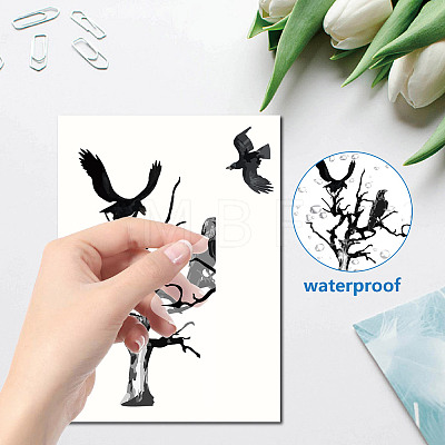8 Sheets 8 Styles PVC Waterproof Wall Stickers DIY-WH0345-089-1