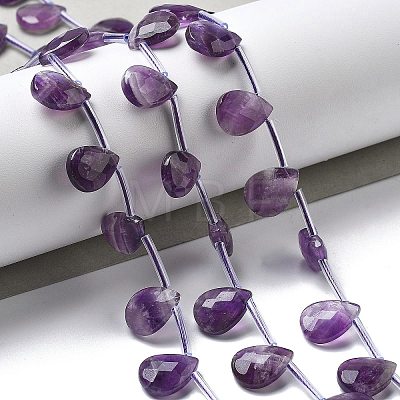 Natural Amethyst Beads Strands G-K382-C03-01-1