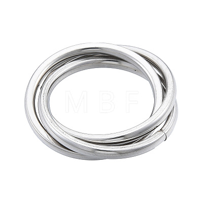 201 Stainless Steel Triple Criss Cross Finger Ring for Women RJEW-N043-19P-1