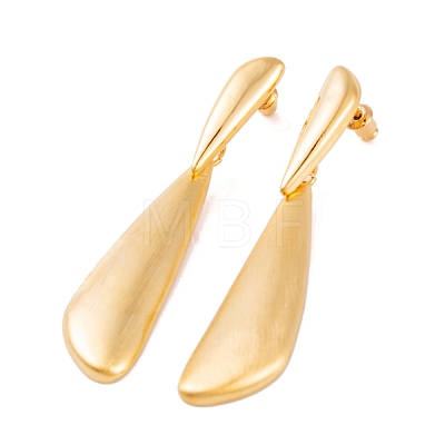 Teardrop Brass Dangle Stud Earrings for Women EJEW-G391-18G-1