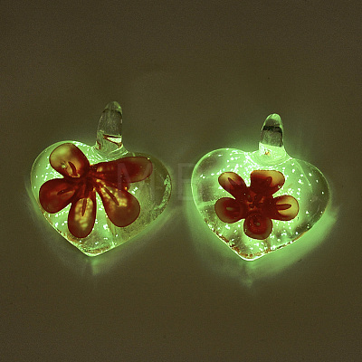 Luminous Handmade Lampwork Pendants LAMP-S189-03-B-1