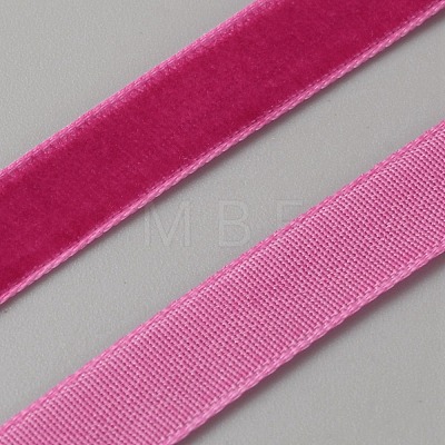 50 Yards Polyester Single Face Velvet Ribbon OCOR-WH0082-161A-1