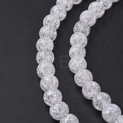Synthetic Crackle Quartz Beads Strands GLAA-S134-6mm-05-1