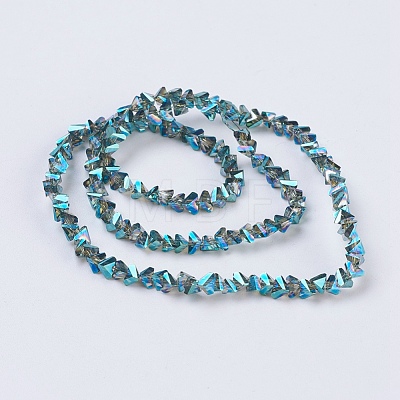 Electroplate Glass Beads Strands EGLA-J145-4mm-FR01-1