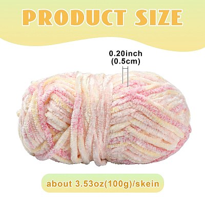 Soft Crocheting Polyester Yarn YCOR-FZC0001-01G-1