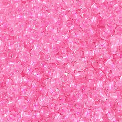 Transparent Inside Colours Glass Seed Beads X1-SEED-A032-04P-1