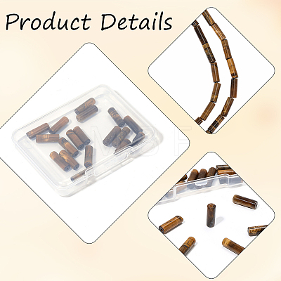 1 Strand Natural Tiger Eye Stone Beads Strands G-PA0002-30-1