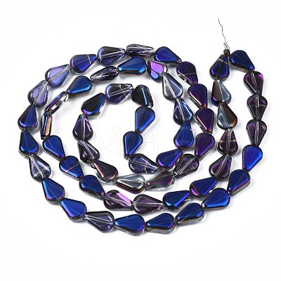 Electroplate Glass Beads Strands EGLA-S188-15-C02-1