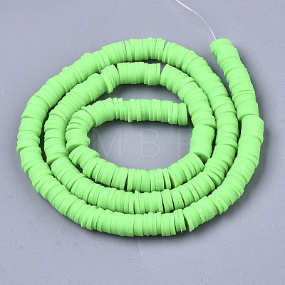 Handmade Polymer Clay Beads Strands CLAY-R089-6mm-081-1