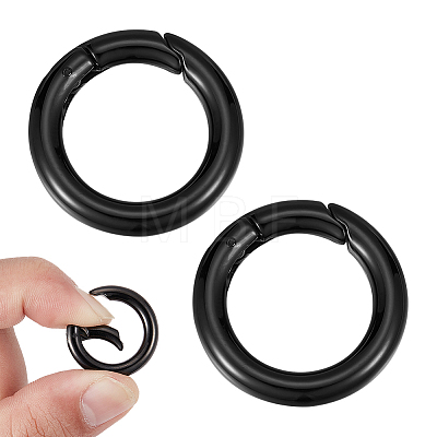 Unicraftale 2Pcs 304 Stainless Steel Spring Gate Rings STAS-UN0041-70-1