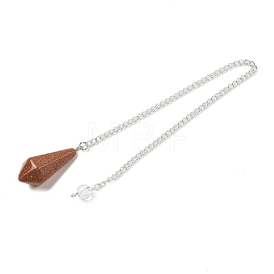 Synthetic Goldstone Cone Pointed Dowsing Pendulums G-A249-02S-06-1