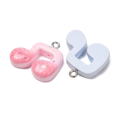 Opaque Resin Pendants RE-CBAEB26-01B-1
